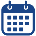 Blue calendar icon